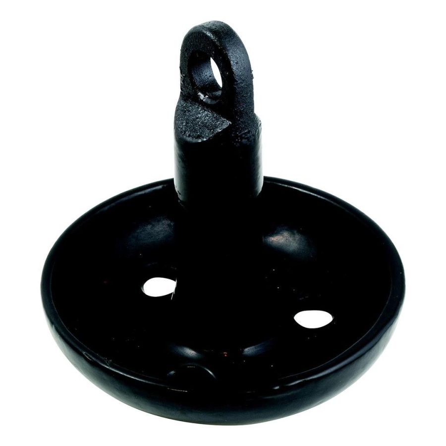 ATTWOOD 9942B1 Solid Cast Iron Mushroom Anchor for Boats and Kayaks - 10 Pounds, Black, PVC-Coated Finish