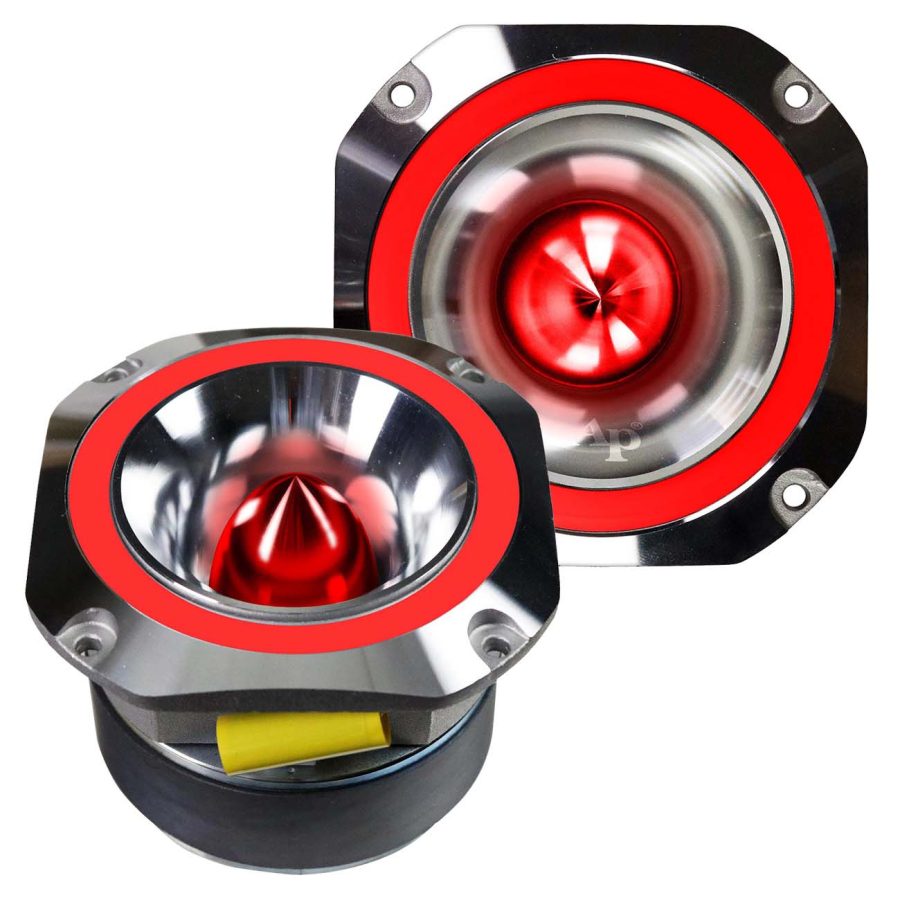 AUDIOPIPE ATR-4053-RED 4 INCH Aluminum Super Tweeter (Red) 400W Max (Sold Individually)