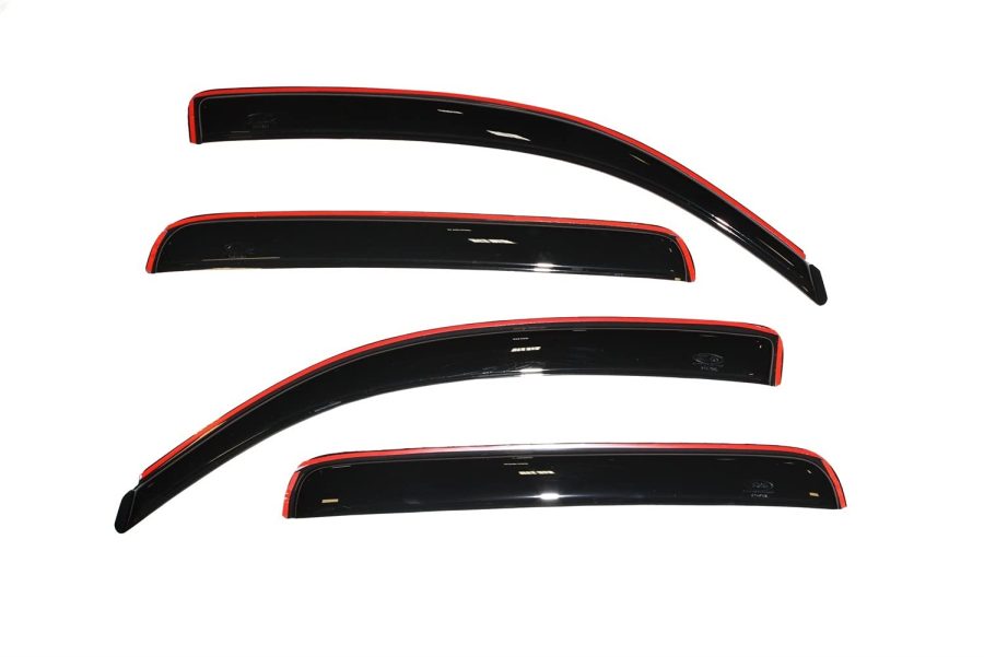 AVS 194056 In-Channel Ventvisor / Rain Guards | Fits 2005 - 2015 Toyota Tacoma Double Cab- Smoke, 4 pcs.