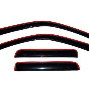 AVS 194133 In-Channel Ventvisor / Rain Guards | Fits 2004 - 2010 Isuzu D-Max Double Cab, 2004 - 2012 Chevrolet/GMC Colorado/Canyon Crew Cab- Smoke, 4 pcs.