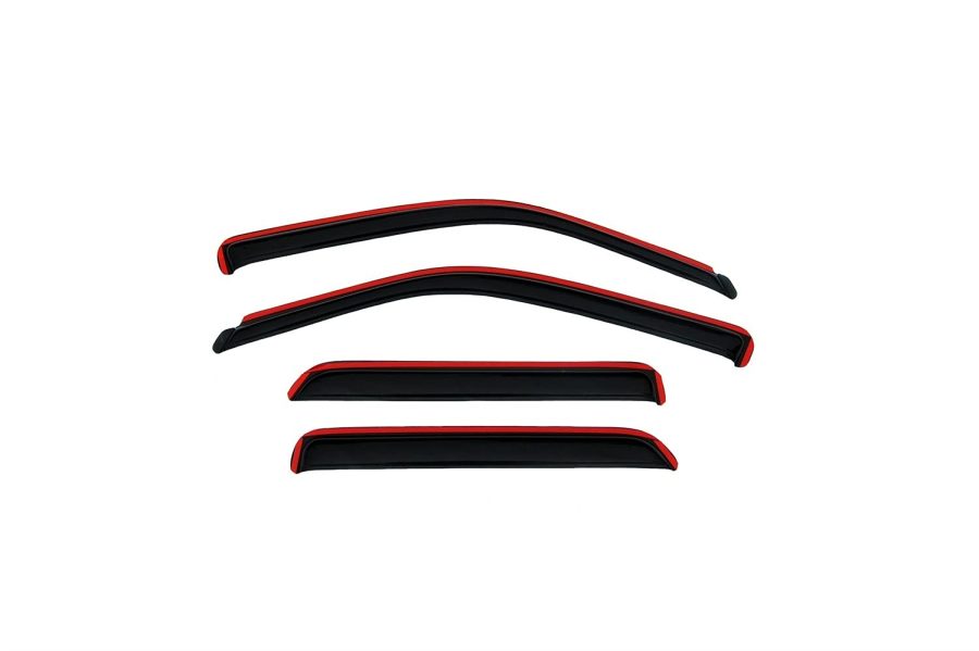 AVS 194425 In-Channel Ventvisor / Rain Guards | Fits 2007 - 2011 Toyota Camry- Smoke, 4 pcs.