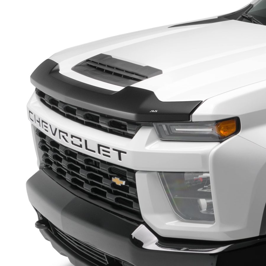 AVS 377168 Aeroskin Hood Protector | Fits 2019 - 2021 Chevrolet Silverado 1500, 2024 - 2024 Silverado 1500 (Excludes ZR2, L), Low Profile/Flush - Matte Black