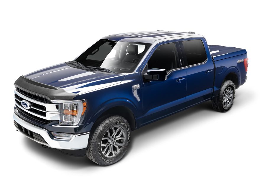 AVS 436166 Aeroskin II Hood Protector | 2019 - 2023 Ford Ranger, Low Profile - Textured Black