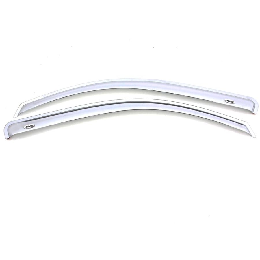 AVS 682326 Outside Mount Ventvisor / Rain Guards | Fits 2007 - 2013 Chevrolet/GMC Silverado/Sierra 1500, 2007 - 2014 Silverado,Sierra 2500 HD/3500 HD Standard Cab- Chrome, 2 pcs.