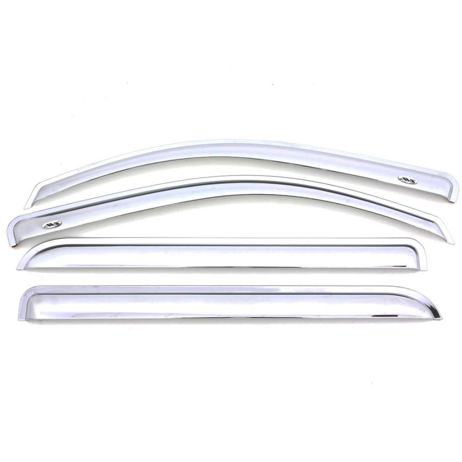 AVS 684101 Outside Mount Ventvisor | 2009 - 2018 Dodge RAM 1500, 2019 - 2023 RAM 1500 (Classic Body Style) Quad Cab- Chrome, 4 pc