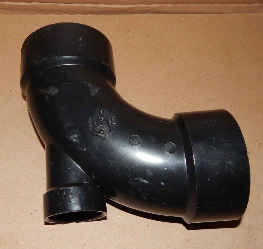 Abs Elbow 90 Degree With Heel 3" x 3" x 1 1/2" Yardley 61087 UPC NSF-DWV 145Z