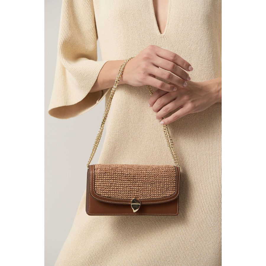 Adelie Raffia Wallet Clutch