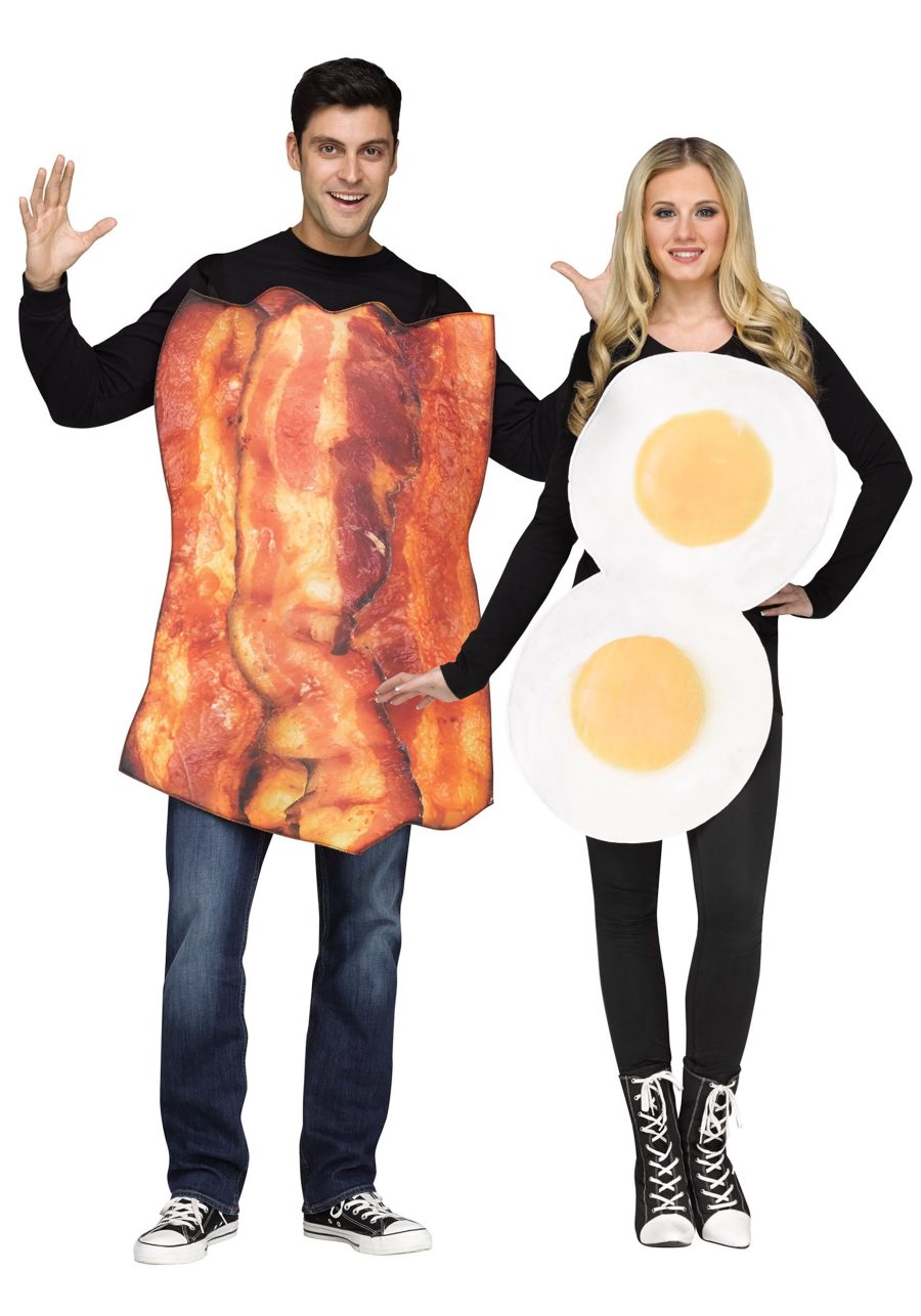 Adult Bacon & Eggs Couple Costume