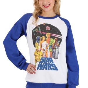 Adult Cakeworthy Star Wars Retro Raglan Sweater