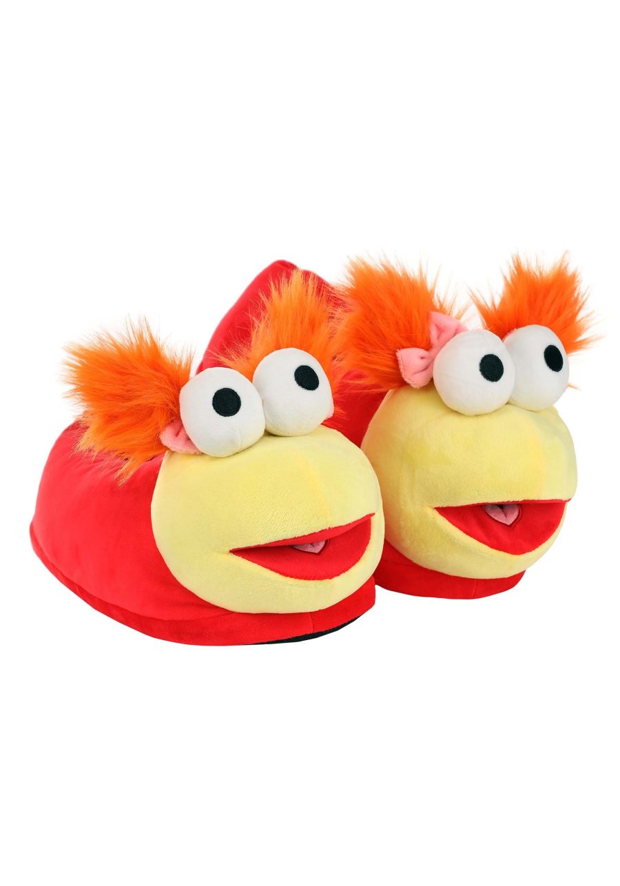 Adult Fraggle Rock Red Plush Slippers