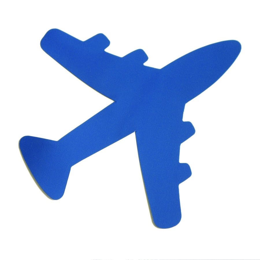 Airplane Crafts Cutouts Metallic Shapes Confetti Die Cut FREE SHIPPING JJS6202