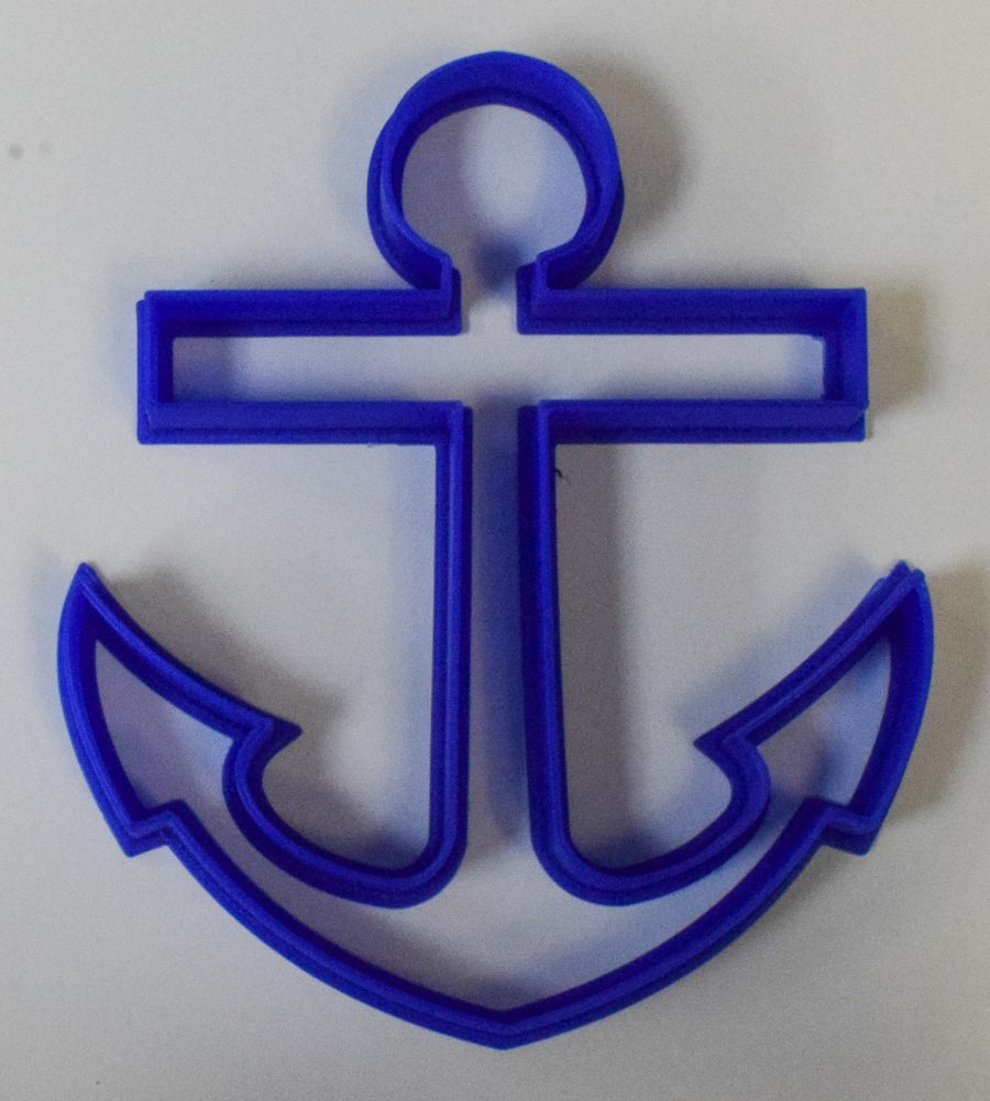 Anchor Nautical Ocean Ship Cookie Cutter Baking Tool 3D Printed USA PR311