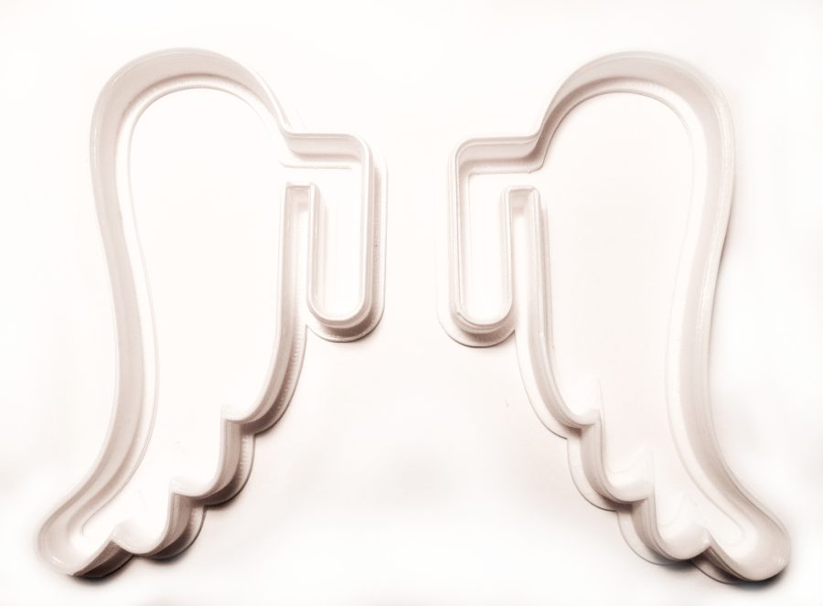 Angel Wings Set Of 2 Hanging Mug Cup Hot Cookie Cutter 3D Printed USA PR994