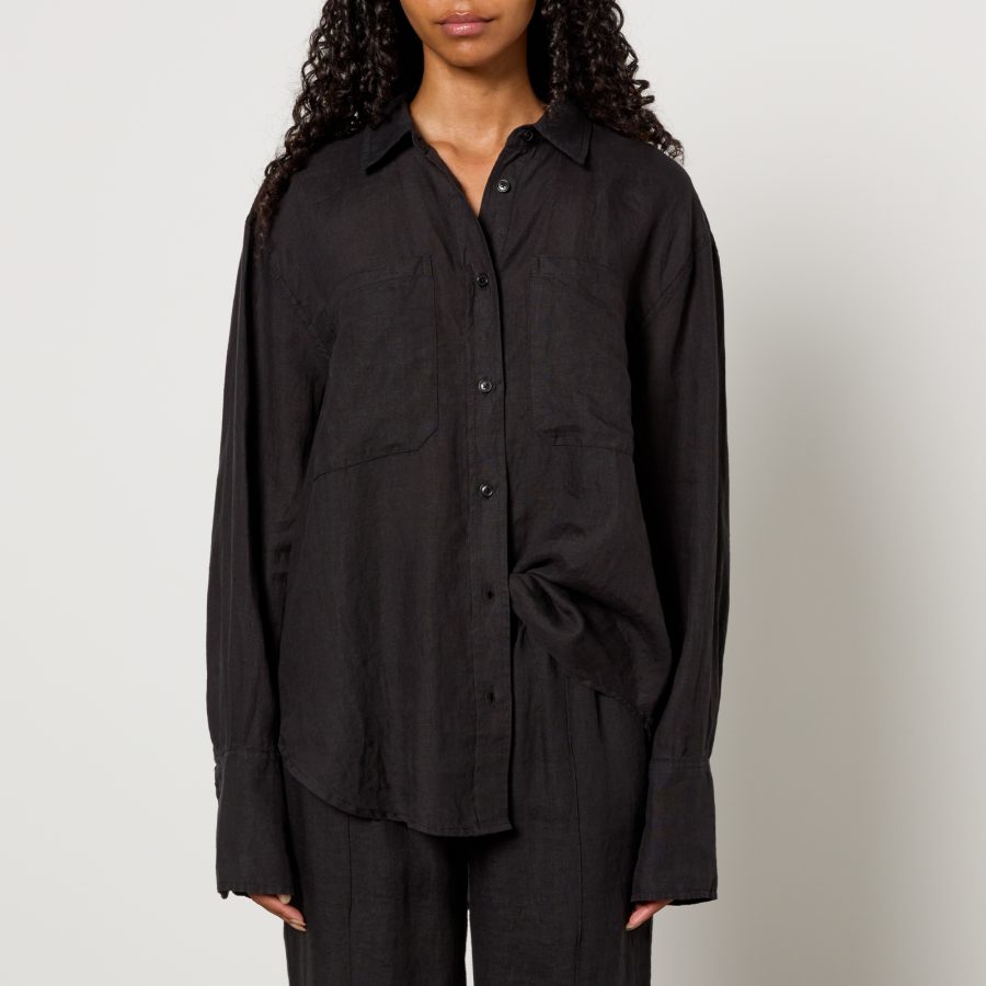 Anine Bing Dante Linen Shirt - S