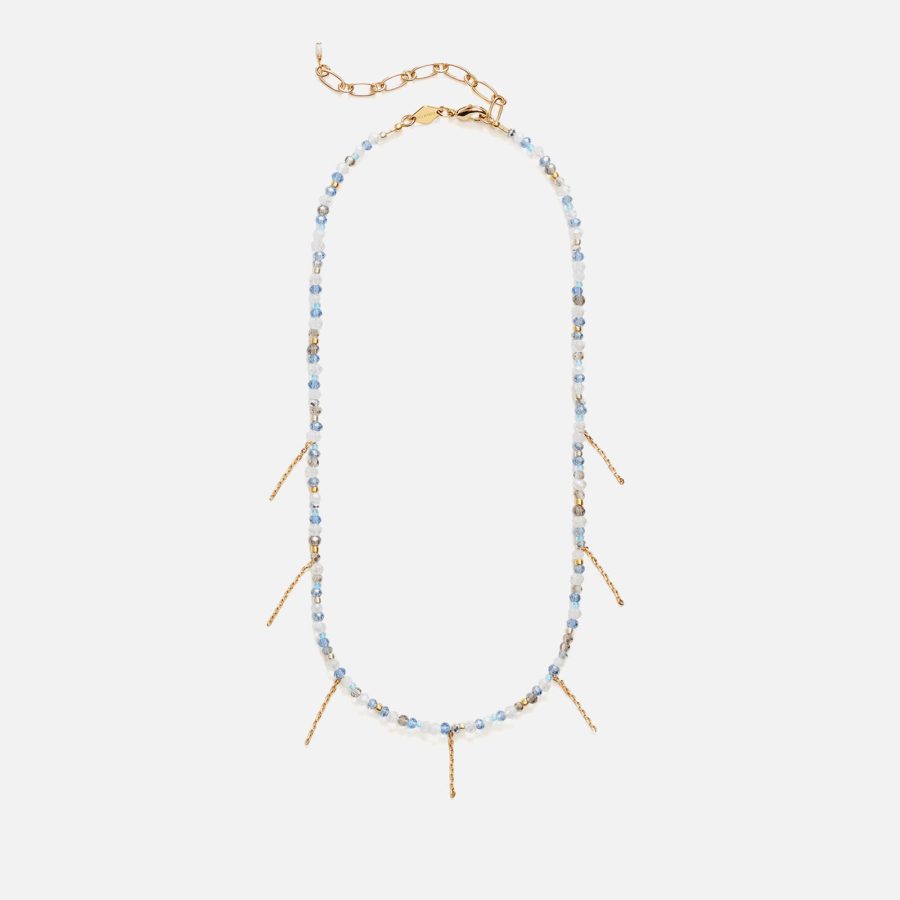 Anni Lu Silver Lining 18-Karat Gold-Plated Beaded Necklace