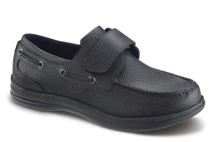 Apex Shoes A2000M Men's Boat Shoe - Comfort Orthopedic Diabetic Shoe - Extra Depth for Orthotics - Extra Wide