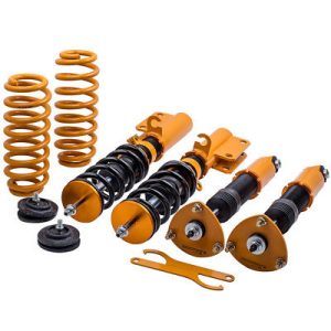 Assembly Coilovers Shocks and Springs compatible for BMW X5 E53 2000-2006 Adj. Height Struts lowering kit