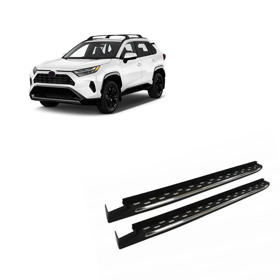 BLACK HORSE RTORA-19 Aluminum Aluminum OEM Replica Running Boards Compatible with 2019-2022 Toyota Rav4