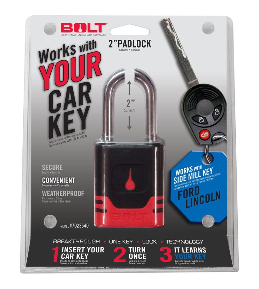 BOLT 7023540 Padlock for Side Cut Ford, Lincoln & Land Rover Keys