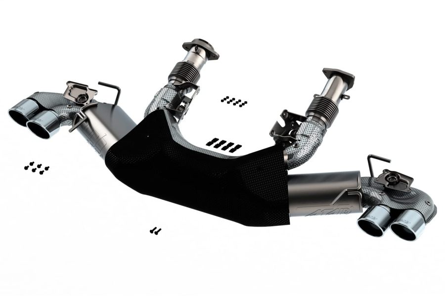 BORLA 140839 2020ChevroletCorvetteC86.2LATAK3inExhaustSystemDualRoundA/CTips4inx4.75in