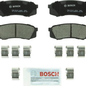 BOSCH BC606 QuietCast Premium Ceramic Disc Brake Pad Set - Compatible With Select Lexus GX460, GX470, LX450; Toyota 4Runner, FJ Cruiser, Land Cruiser, Sequoia; REAR