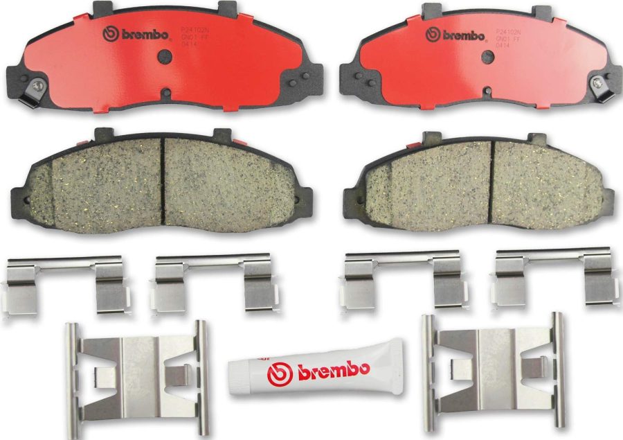 BREMBO P24102N Premium Ceramic Front Disc Brake Pad Set FORD USA/LINCOLN OE# F65Z2001AA