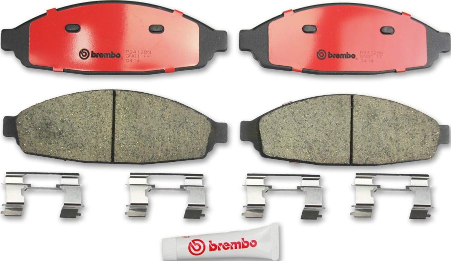 BREMBO P24128N Premium Ceramic Front Disc Brake Pad Set FORD USA/LINCOLN OE# 6W1Z2001A