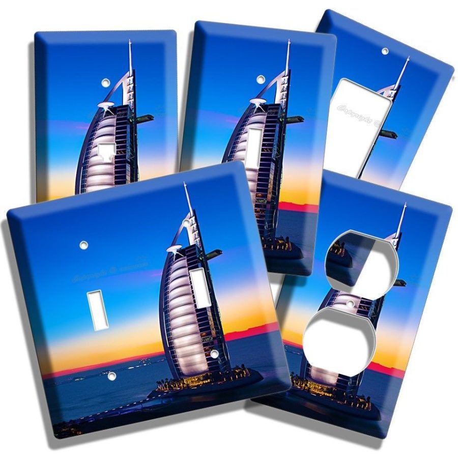 BURJ AL ARAB HOTEL IN DUBAI UNITED EMIRATES ROOM ART DECOR LIGHT SWITCH OUTLETS