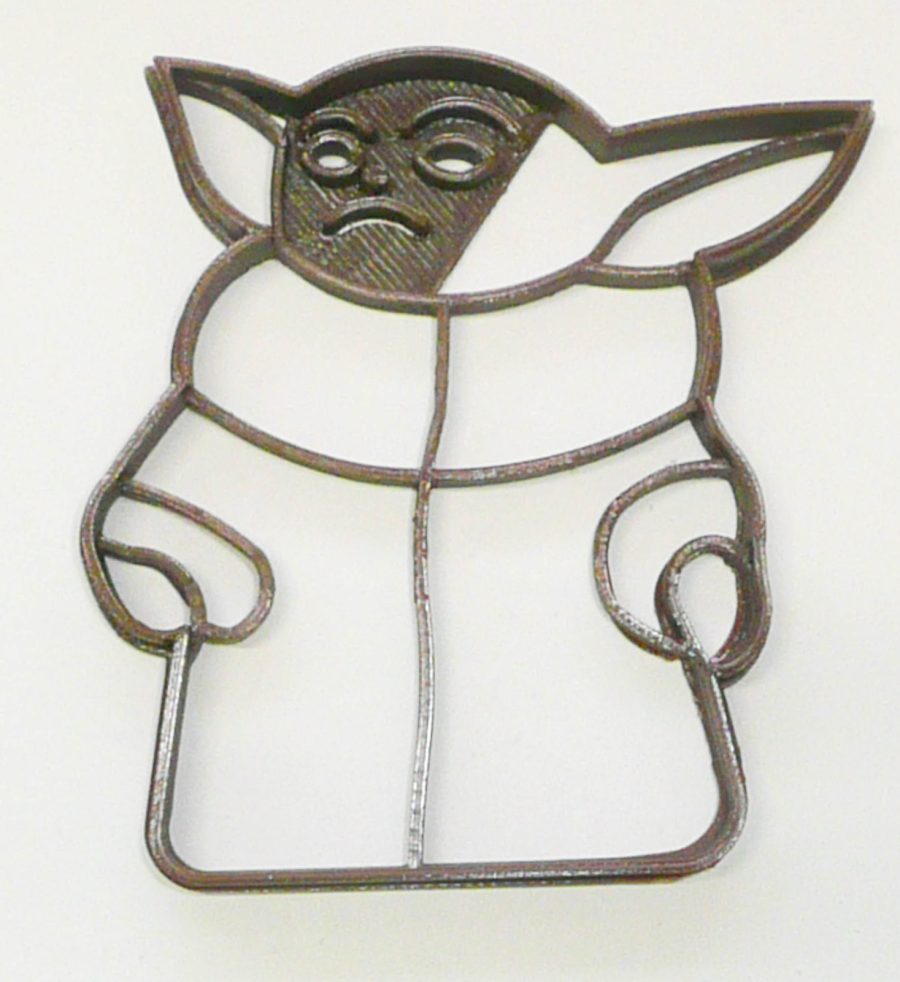 Baby Yoda Adorable Space Child Pose 2 Star Wars Cookie Cutter USA PR3322