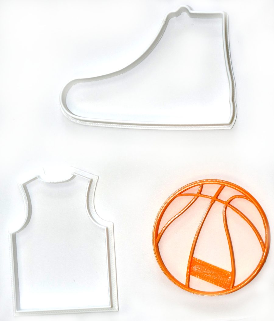 Basketball Team Uniform Sports Athletics Set Of 3 Cookie Cutters USA PR1080