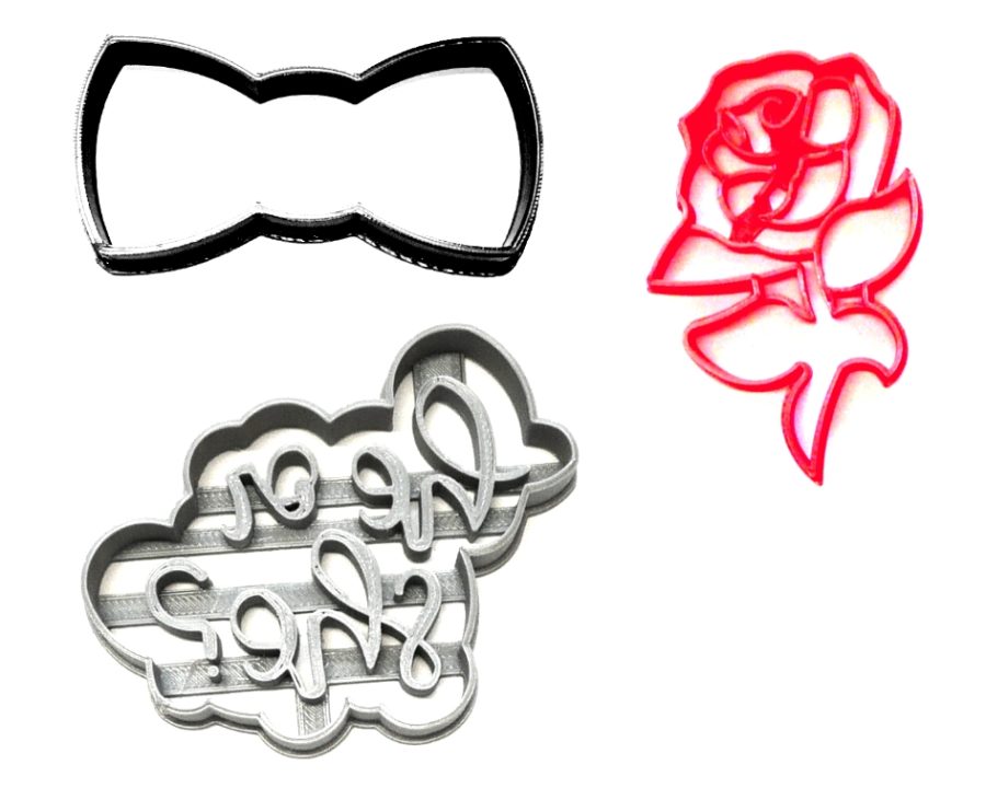 Beauty Or Beast Gender Reveal Baby Shower Set Of 3 Cookie Cutters USA PR1342