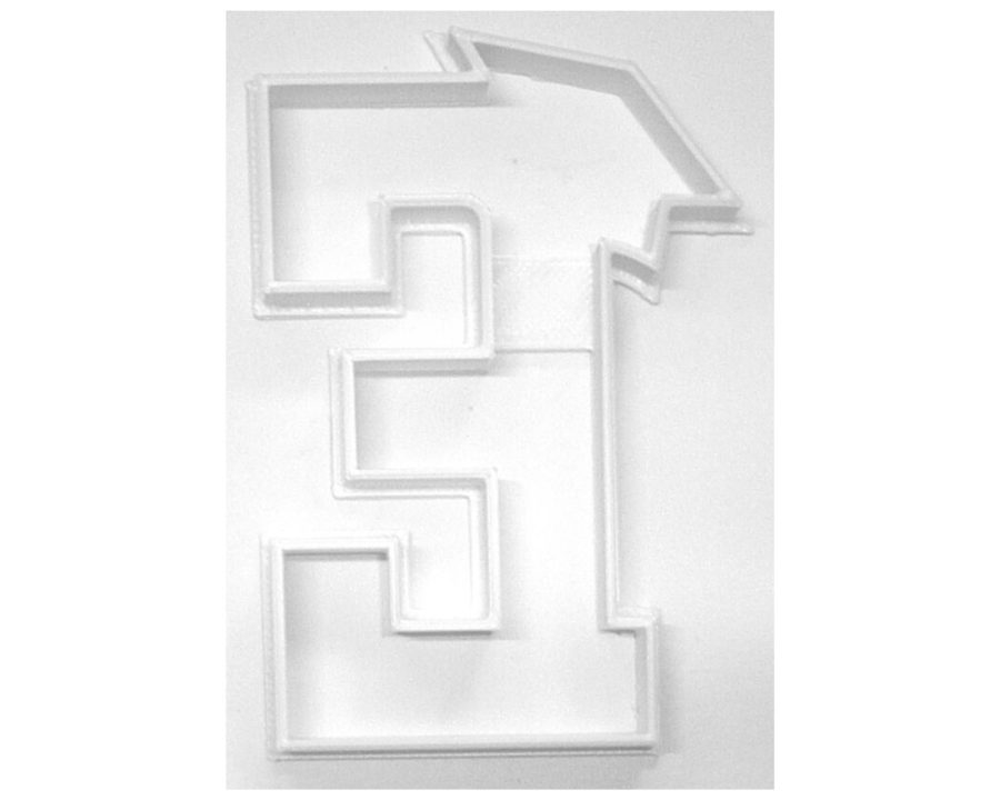 Block Letter E with Graduation Cap School Cookie Cutter USA PR3726