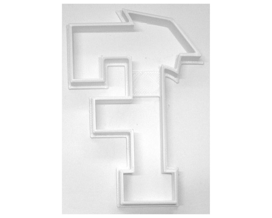 Block Letter F with Graduation Cap School Cookie Cutter USA PR3727