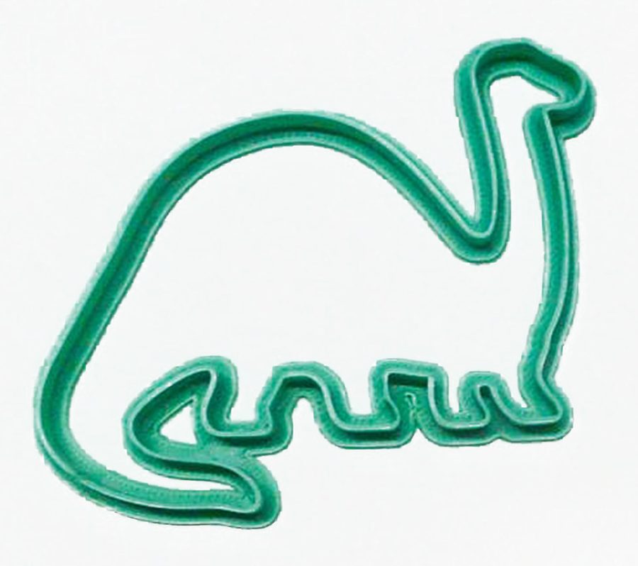 Brontosaurus Dinosaur Outline Dino Thunder Lizard Cookie Cutter USA PR2129