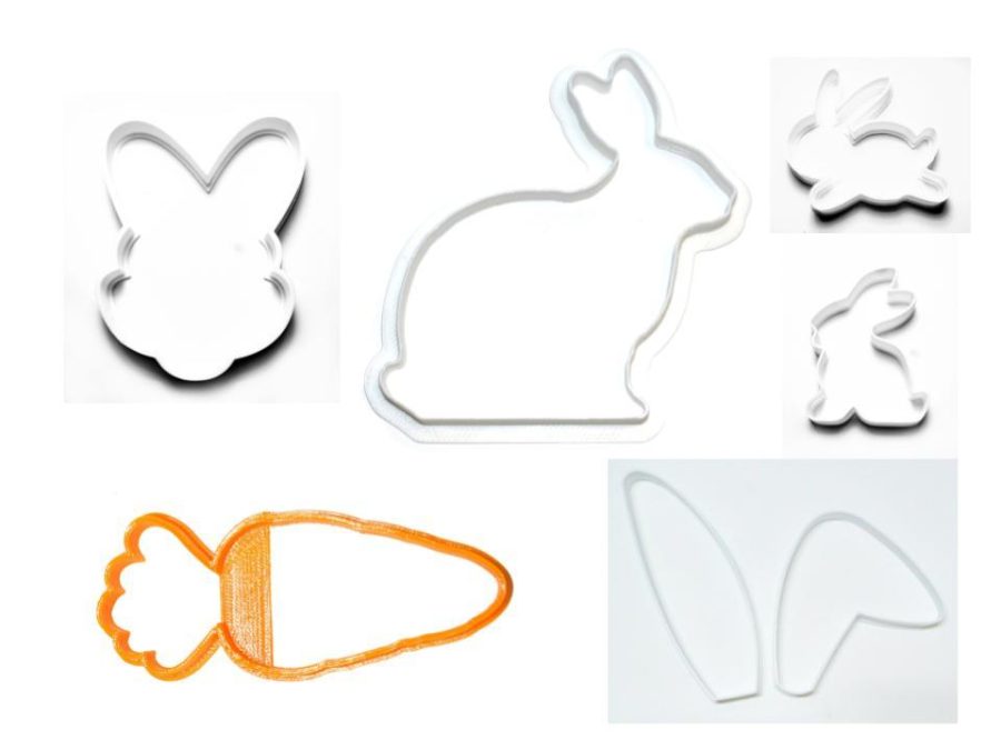 Bunny Hop Rabbit Jumping Animal Easter Spring Set Of 6 Cookie Cutters USA PR1528