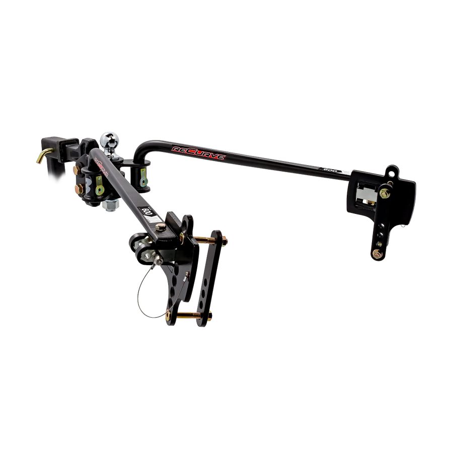 CAMCO 48751 Eaz-Lift ReCurve R3 600lb Weight Distribution Hitch | Features 800lb Max Tongue Weight Rating, 2-5/16-inch Ball has a 15,000lb Max Rating, and Adjustable Sway Control