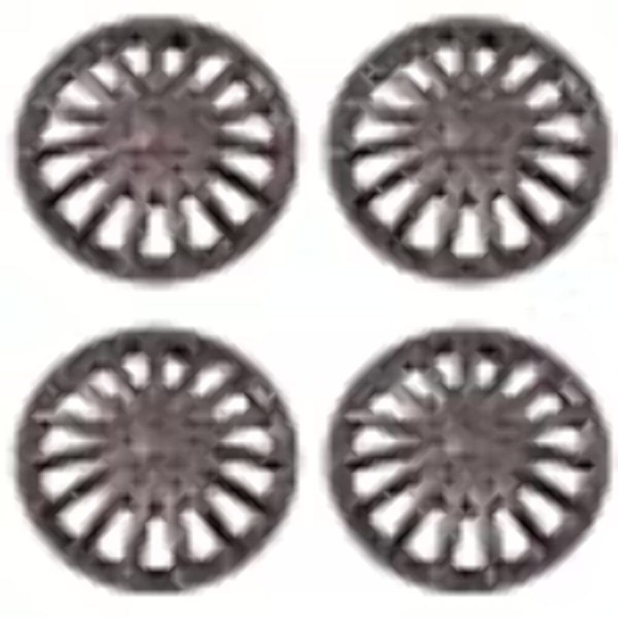 COAST TO COAST IWC18815C Set of 4 Chrome 15 Inch Aftermarket Replacement Hubcaps with Metal Clip Retention System - Part Number: