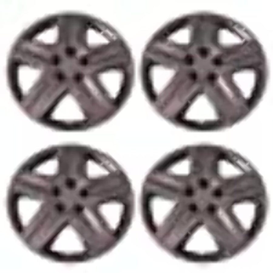 COAST TO COAST IWC43117S Set of 4 Silver 17 Inch Aftermarket Replacement Hubcaps with Metal Clip Retention System - Part Number: