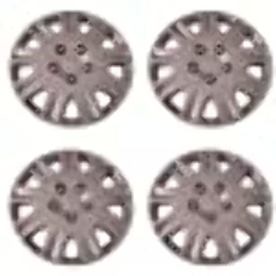 COAST TO COAST IWCB811115S Set of 4 Silver 15 Inch Aftermarket Replacement Hubcaps with Clip Retention System - Part Number: IWCB8111/15S