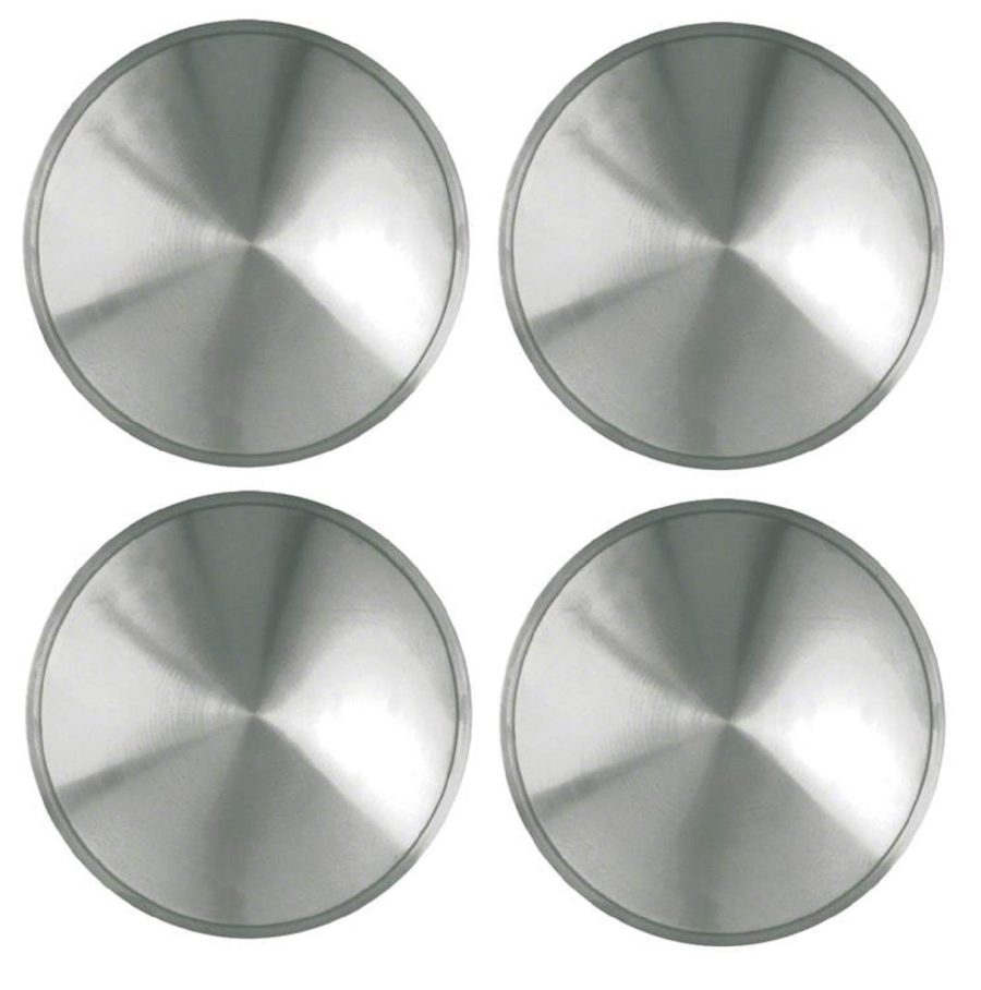 COAST TO COAST IWCRD16 Set of 4 Stainless Steel 16 Inch Full Moon Racing Discs with Metal Clip Retention System - Part Number: