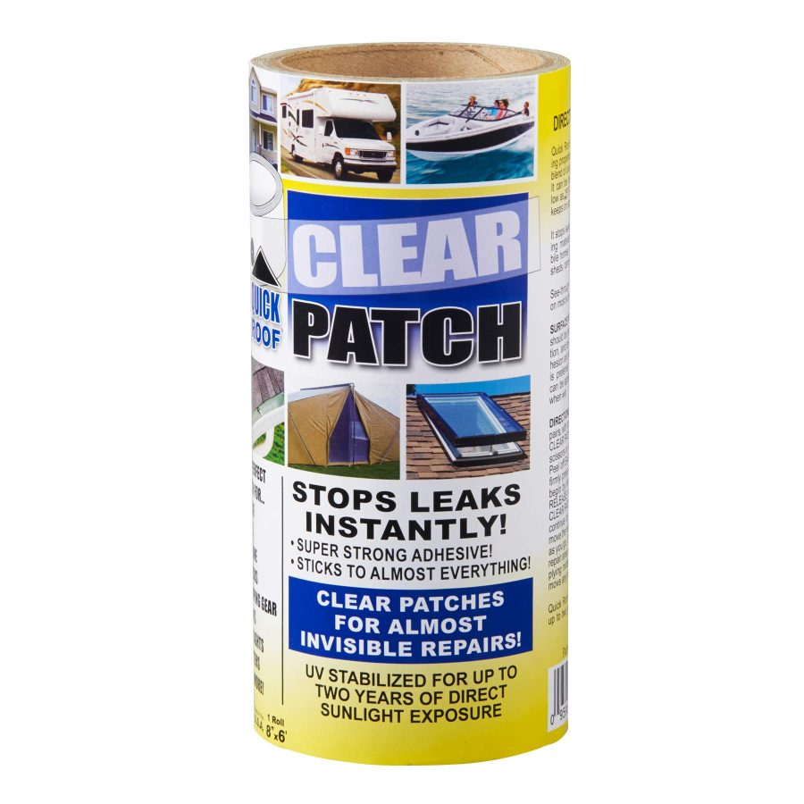 COFAIR QRCP86 Products Quick Roof Clear Patch-8 INCH x 6 INCH