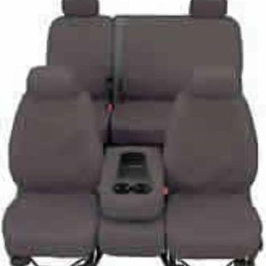 COVERCRAFT SS2422PCGY SeatSaver Front Row Custom Fit Seat Cover for Select Ford E-Series Van Models - Polycotton (Grey)