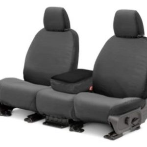 COVERCRAFT SS2459PCGY SeatSaver Front Row Custom Fit Seat Cover for Select Ram 1500 Models - Polycotton (Grey)