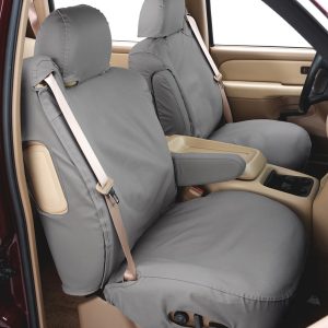 COVERCRAFT SS3417PCGY SeatSaver Front Row Custom Fit Seat Cover for Select Honda Ridgeline Models - Polycotton (Grey)