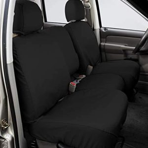 COVERCRAFT SS3419PCCH SeatSaver Front Row Custom Fit Seat Cover for Select Ford F-150 Models - Polycotton (Charcoal)