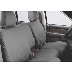 COVERCRAFT SS3437PCCH SeatSaver Front Row Custom Fit Seat Cover for Select Chevrolet Silverado 1500/GMC Sierra 1500 Models - Polycotton (Charcoal)