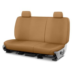 COVERCRAFT SS8429PCTN SeatSaver Second Row Custom Fit Seat Cover for Select Chevrolet Silverado 1500/GMC Sierra 1500 Models - Polycotton (Tan)