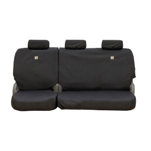 COVERCRAFT SSC8489COBK Carhartt Super Dux SeatSaver Custom Seat Covers 2nd Row 60/40 Bench Seat | Compatible with Select Chevrolet Silverado/GMC Sierra Crew Cab or Double Cab Models | Black