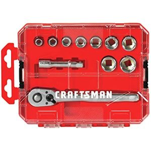 CRAFTSMAN Socket Set with Ratchet, SAE, 3/8-Inch Drive, 11-Piece (CMMT12026)