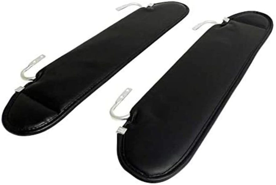 CROWN AUTO RT52005 Sun Visor Set Black